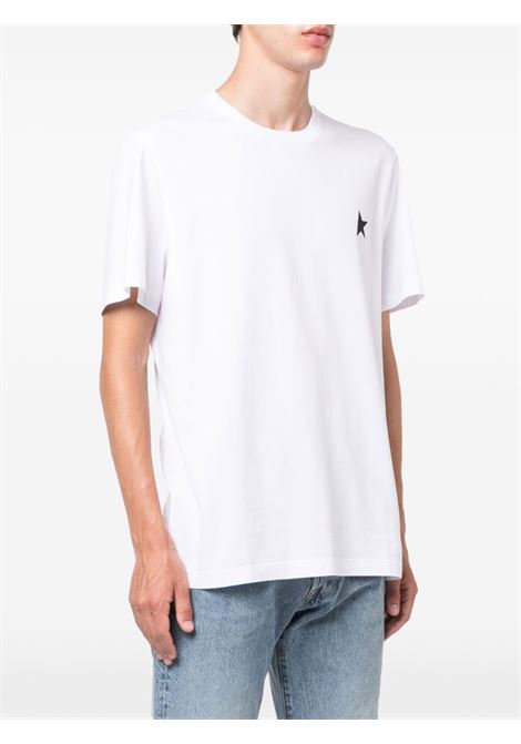 T-shirt con logo One Star in bianco Golden goose - uomo GOLDEN GOOSE | GMP01220P00059310364